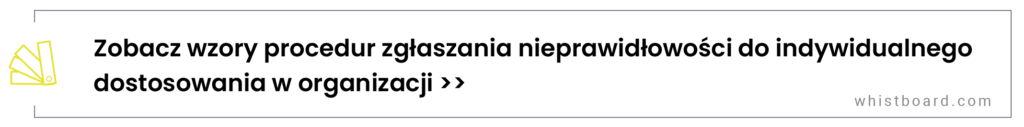 wzory procedur sygnalistycznych